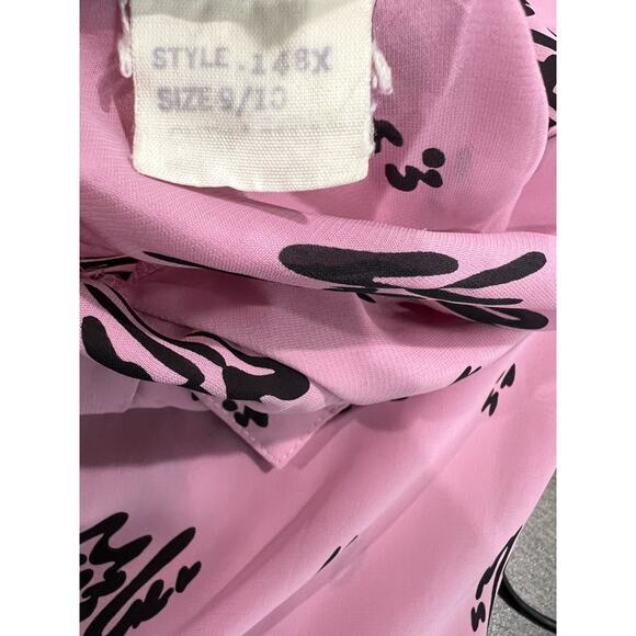 Vintage 80s Jonathan Martin Sheer Secretary Day Dress Medium - Picture 9 of 10